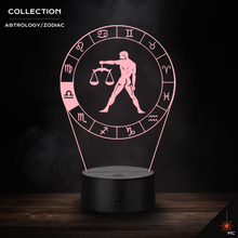 Load image into Gallery viewer, LED Lamp - Libra (Astrology / Zodiac)