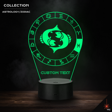 Load image into Gallery viewer, LED Lamp - Pisces (Astrology / Zodiac)