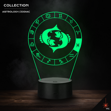 Load image into Gallery viewer, LED Lamp - Pisces (Astrology / Zodiac)