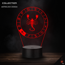 Load image into Gallery viewer, LED Lamp - Scorpio (Astrology / Zodiac)