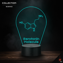 Load image into Gallery viewer, LED Lamp - Serotonin Molecule (Science)