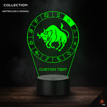 Load image into Gallery viewer, LED Lamp - Taurus (Astrology / Zodiac)