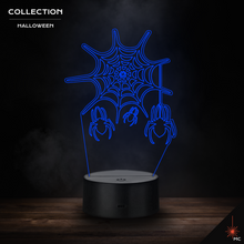Load image into Gallery viewer, LED Lamp - Spider Web (Halloween)