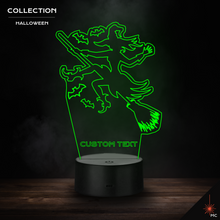 Load image into Gallery viewer, LED Lamp - Flying Witch (Halloween)