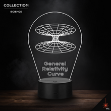 Load image into Gallery viewer, LED Lamp - General Relativity Curve / Black Hole (Science)