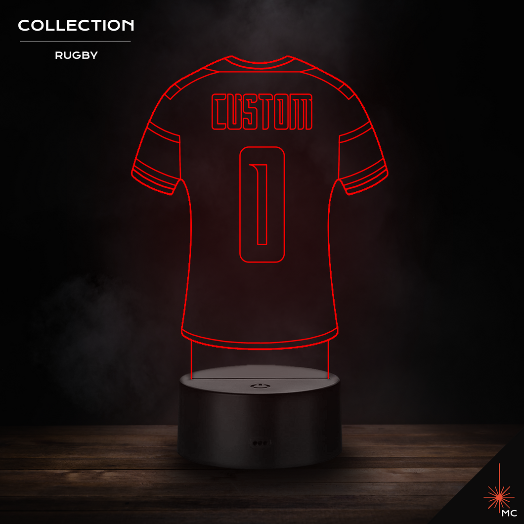 Design Your Own - Custom Rugby Jersey LED Lamp