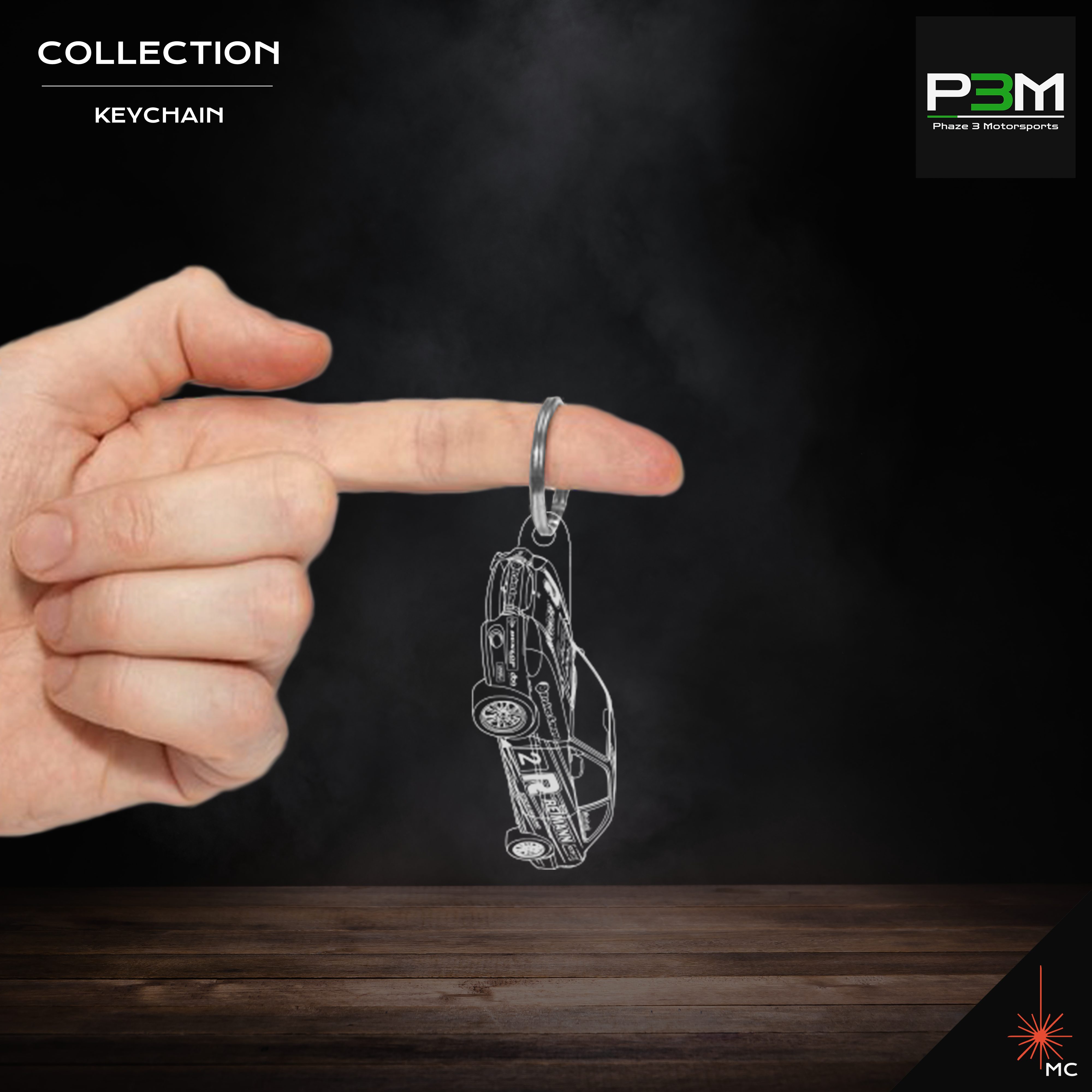 Keychain - Phaze 3 Motorsports Hyundai Excel Circuit Race Car – Mozemo ...