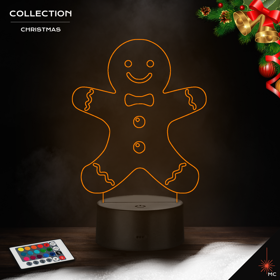 Target Led Gingerbread LED Lamp - Gingerbread Man (Christmas) – Mozemo Craft