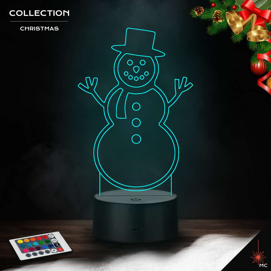 LED Lamp - Snowman (Christmas)