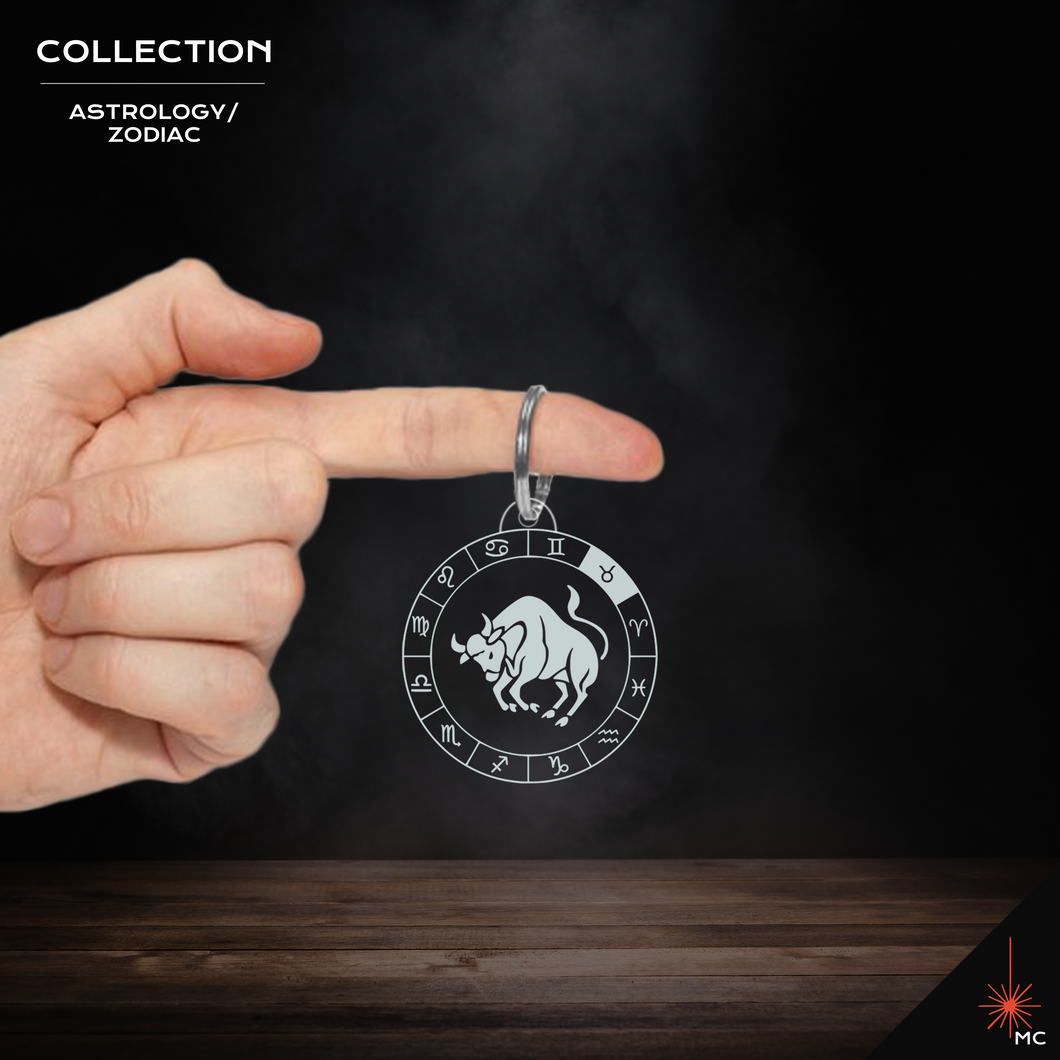 Keychain - Taurus (Astrology / Zodiac)