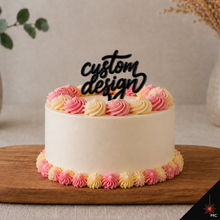 Load image into Gallery viewer, Custom Standing Acrylic Cake Topper [Stencils &amp; Toppers]
