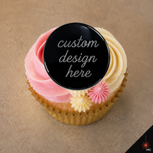Load image into Gallery viewer, Custom Flat Acrylic Cupcake Topper [Stencils &amp; Toppers]
