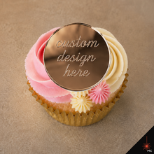 Load image into Gallery viewer, Custom Flat Acrylic Cupcake Topper [Stencils &amp; Toppers]
