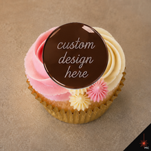 Load image into Gallery viewer, Custom Flat Acrylic Cupcake Topper [Stencils &amp; Toppers]
