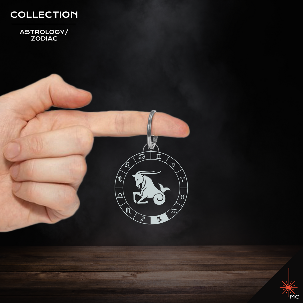 Keychain - Capricorn (Astrology / Zodiac)