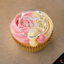 Load image into Gallery viewer, Custom Flat Acrylic Cupcake Topper [Stencils &amp; Toppers]
