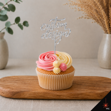 Load image into Gallery viewer, Custom Standing Acrylic Cupcake Topper [Stencils &amp; Toppers]
