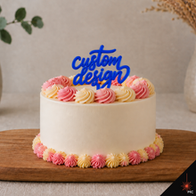 Load image into Gallery viewer, Custom Standing Acrylic Cake Topper [Stencils &amp; Toppers]
