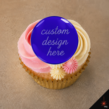 Load image into Gallery viewer, Custom Flat Acrylic Cupcake Topper [Stencils &amp; Toppers]
