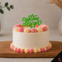 Load image into Gallery viewer, Custom Standing Acrylic Cake Topper [Stencils &amp; Toppers]
