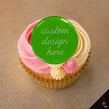 Load image into Gallery viewer, Custom Flat Acrylic Cupcake Topper [Stencils &amp; Toppers]
