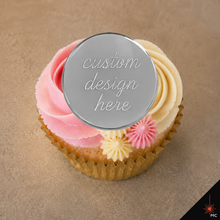 Load image into Gallery viewer, Custom Flat Acrylic Cupcake Topper [Stencils &amp; Toppers]
