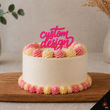 Load image into Gallery viewer, Custom Standing Acrylic Cake Topper [Stencils &amp; Toppers]
