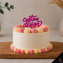 Load image into Gallery viewer, Custom Standing Acrylic Cake Topper [Stencils &amp; Toppers]
