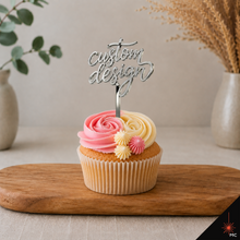 Load image into Gallery viewer, Custom Standing Acrylic Cupcake Topper [Stencils &amp; Toppers]
