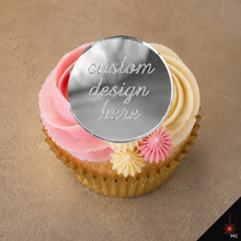 Load image into Gallery viewer, Custom Flat Acrylic Cupcake Topper [Stencils &amp; Toppers]
