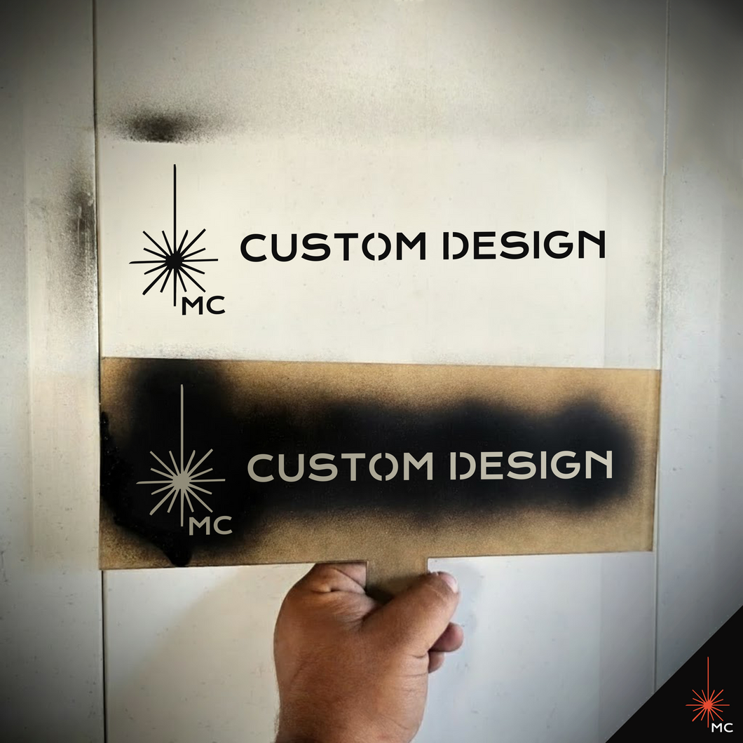 Custom Durable Spray Stencil Sign | All Purpose Use