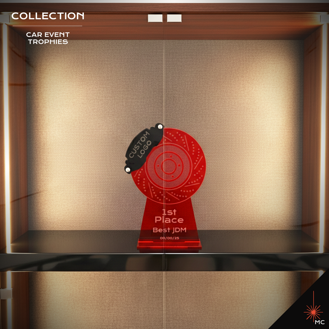 Custom Drilled & Slotted Brake Award (Car Event Trophy)
