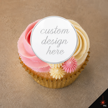 Load image into Gallery viewer, Custom Flat Acrylic Cupcake Topper [Stencils &amp; Toppers]
