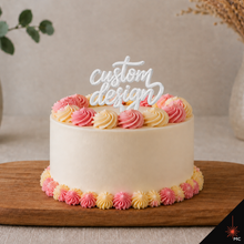 Load image into Gallery viewer, Custom Standing Acrylic Cake Topper [Stencils &amp; Toppers]
