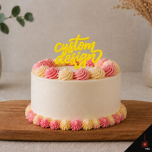 Load image into Gallery viewer, Custom Standing Acrylic Cake Topper [Stencils &amp; Toppers]

