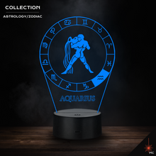 Load image into Gallery viewer, LED Lamp - Aquarius (Astrology / Zodiac)
