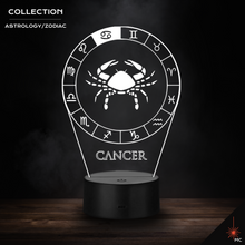 Load image into Gallery viewer, LED Lamp - Cancer (Astrology / Zodiac)
