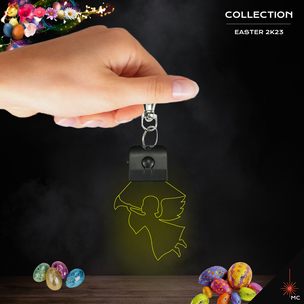LED Keychain - Cherub Flying Angel (Easter)