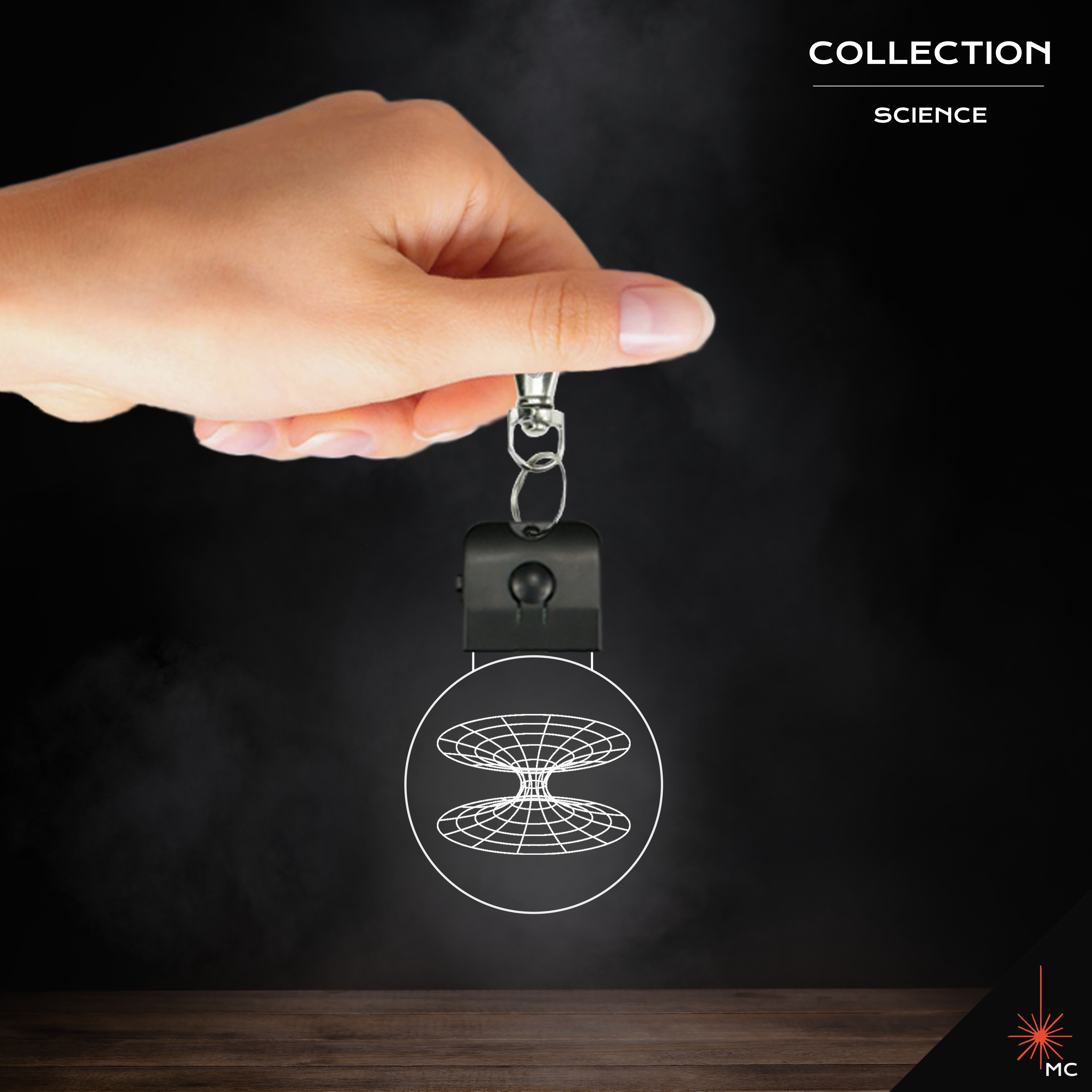 LED Keychain - General Relativity Curve / Black Hole (Science) – Mozemo ...