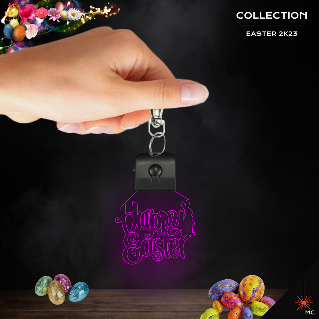 LED Keychain - Happy Easter (Easter)