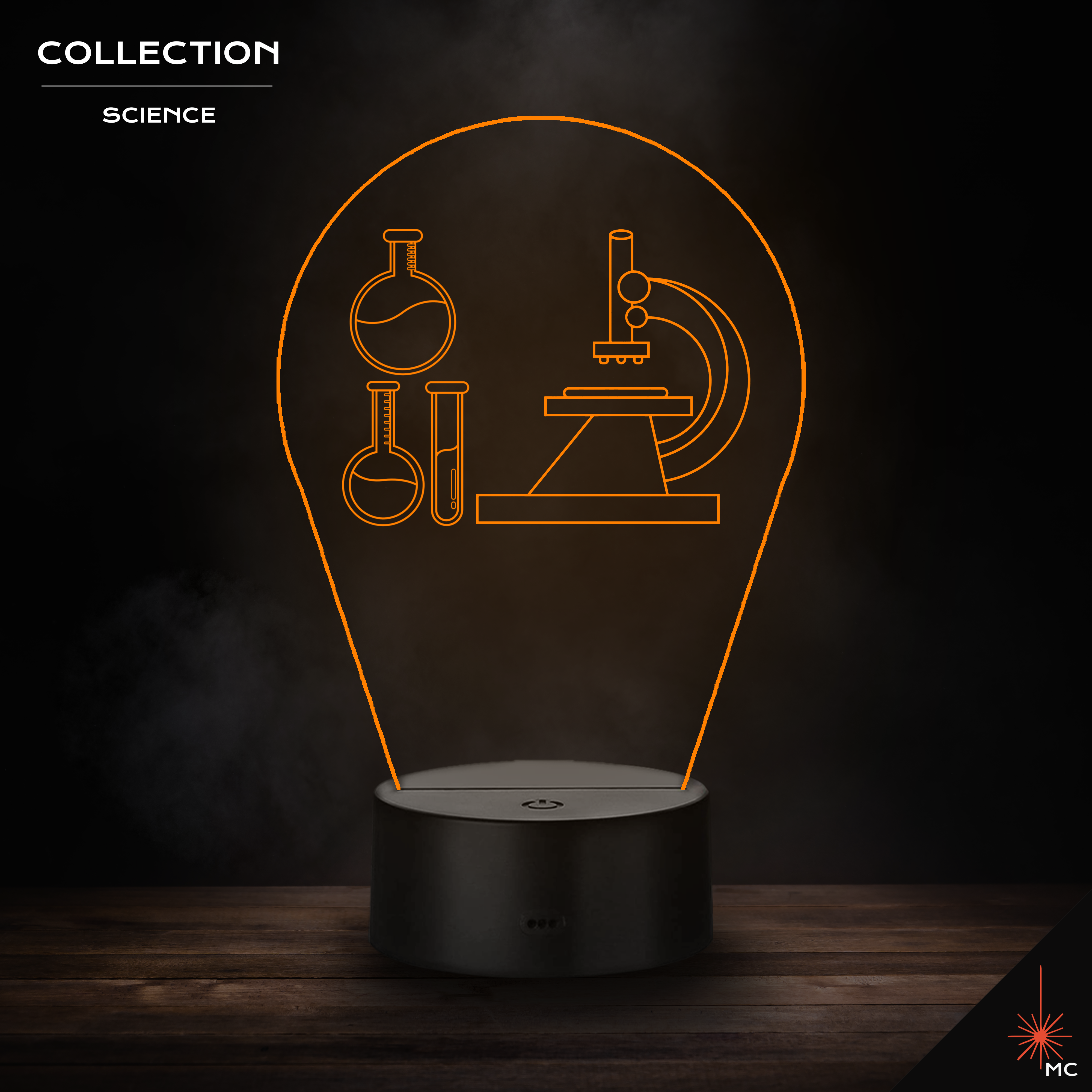 LED Lamp - Microscope + Test Tubes (Science) – Mozemo Craft