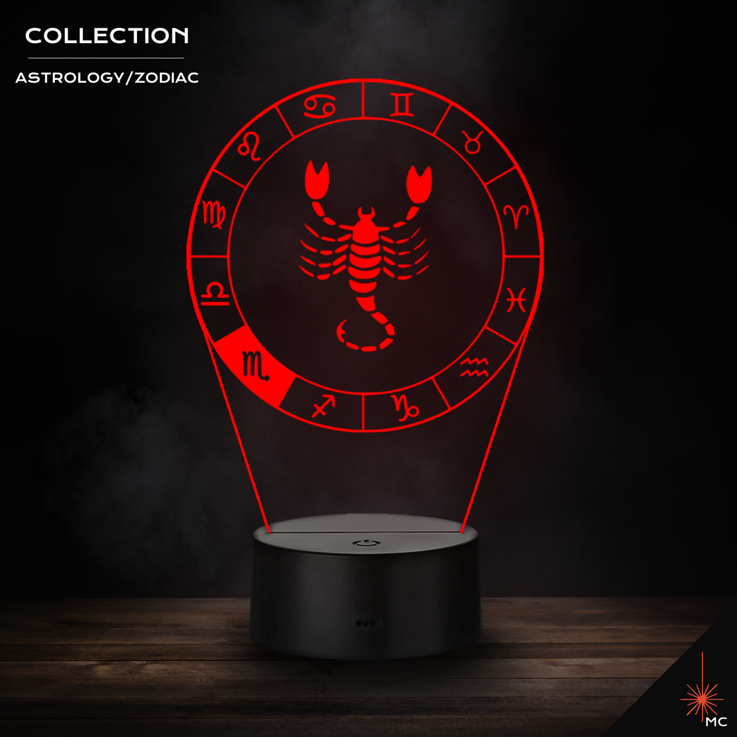 LED Lamp - Scorpio (Astrology / Zodiac)