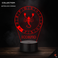 Load image into Gallery viewer, LED Lamp - Scorpio (Astrology / Zodiac)
