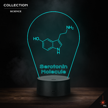 Load image into Gallery viewer, LED Lamp - Serotonin Molecule (Science)
