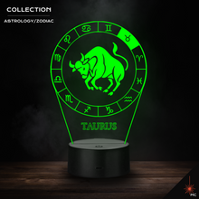 Load image into Gallery viewer, LED Lamp - Taurus (Astrology / Zodiac)
