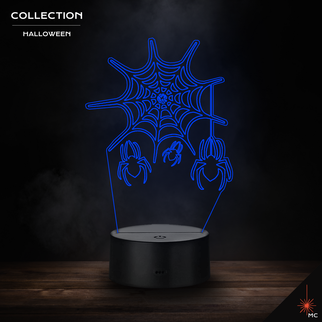 LED Lamp - Spider Web (Halloween)