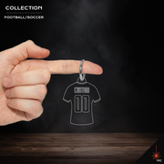Design Your Own - Custom Football / Soccer Jersey Keychain