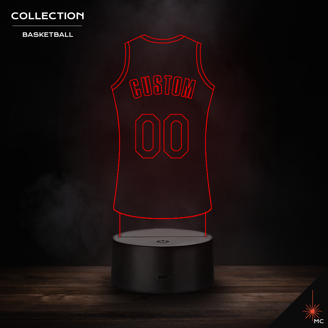 Design Your Own - Custom Basketball Jersey LED Lamp